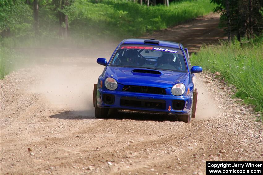 Jimmy Pelizzari / Bryce Proseus Subaru WRX on SS4, Hollow Woodtick.