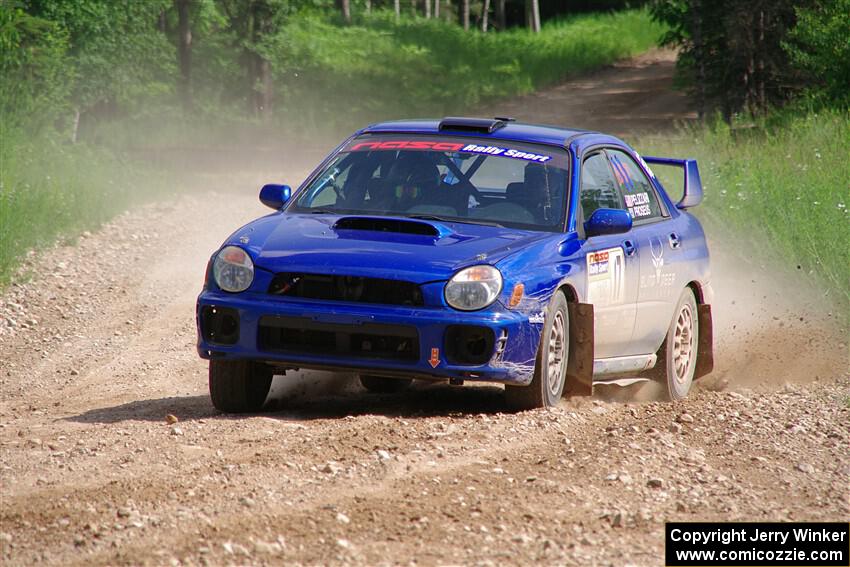 Jimmy Pelizzari / Bryce Proseus Subaru WRX on SS4, Hollow Woodtick.