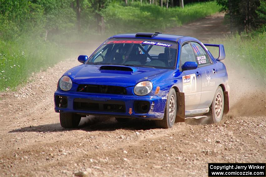 Jimmy Pelizzari / Bryce Proseus Subaru WRX on SS4, Hollow Woodtick.