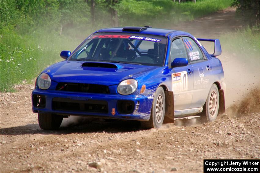 Jimmy Pelizzari / Bryce Proseus Subaru WRX on SS4, Hollow Woodtick.
