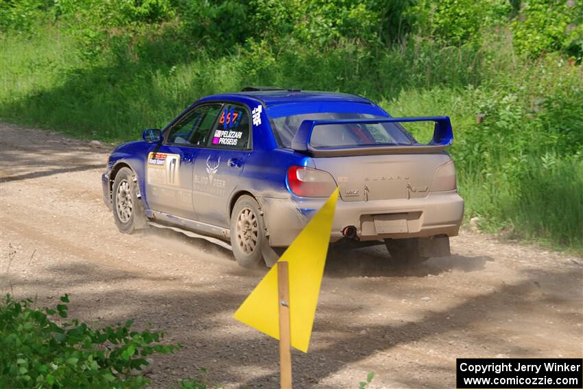 Jimmy Pelizzari / Bryce Proseus Subaru WRX on SS4, Hollow Woodtick.