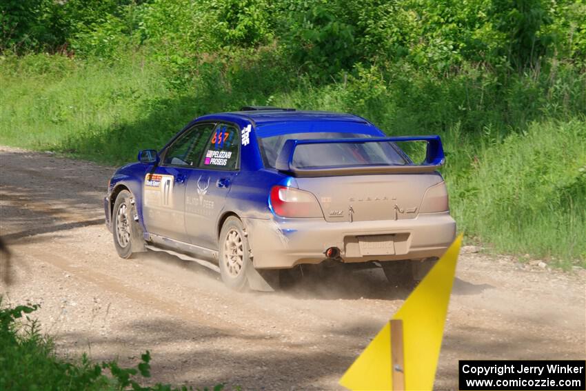Jimmy Pelizzari / Bryce Proseus Subaru WRX on SS4, Hollow Woodtick.