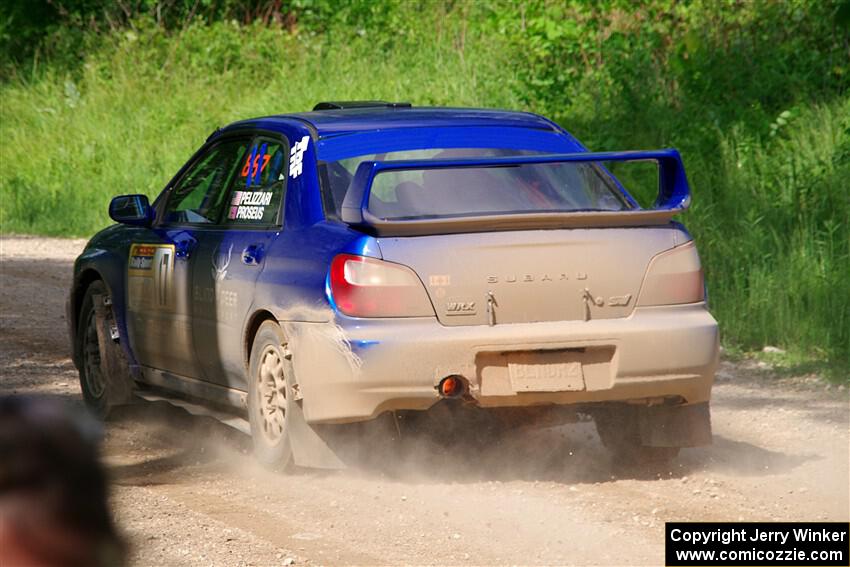 Jimmy Pelizzari / Bryce Proseus Subaru WRX on SS4, Hollow Woodtick.