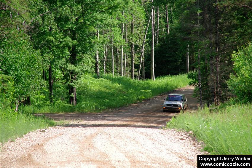 Adam VanDamme / Morgan Engle VW Golf on SS4, Hollow Woodtick.