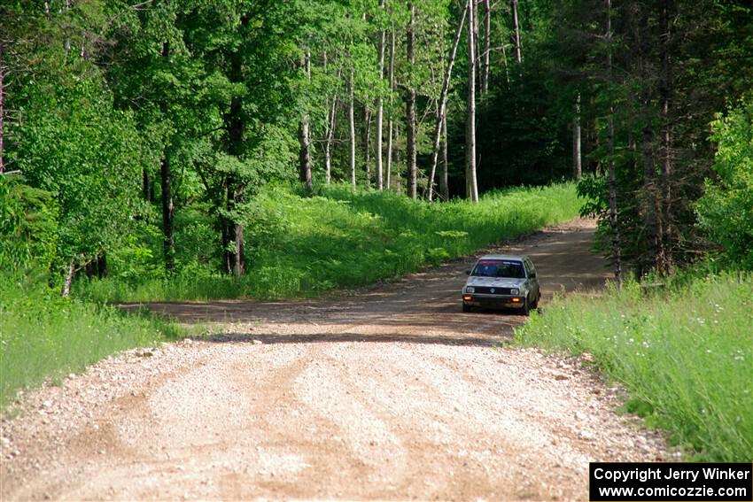 Adam VanDamme / Morgan Engle VW Golf on SS4, Hollow Woodtick.