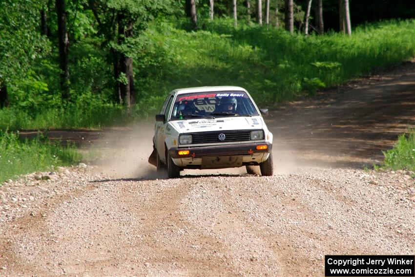 Adam VanDamme / Morgan Engle VW Golf on SS4, Hollow Woodtick.