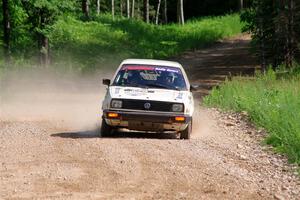 Adam VanDamme / Morgan Engle VW Golf on SS4, Hollow Woodtick.
