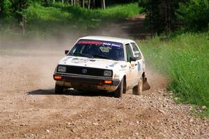 Adam VanDamme / Morgan Engle VW Golf on SS4, Hollow Woodtick.
