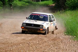 Adam VanDamme / Morgan Engle VW Golf on SS4, Hollow Woodtick.
