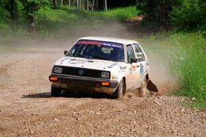 Adam VanDamme / Morgan Engle VW Golf on SS4, Hollow Woodtick.