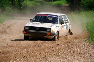 Adam VanDamme / Morgan Engle VW Golf on SS4, Hollow Woodtick.