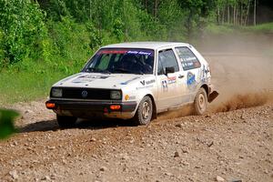 Adam VanDamme / Morgan Engle VW Golf on SS4, Hollow Woodtick.