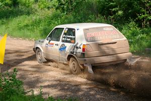 Adam VanDamme / Morgan Engle VW Golf on SS4, Hollow Woodtick.