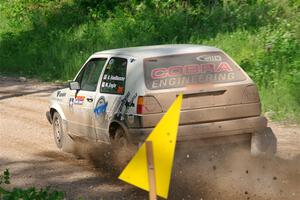 Adam VanDamme / Morgan Engle VW Golf on SS4, Hollow Woodtick.
