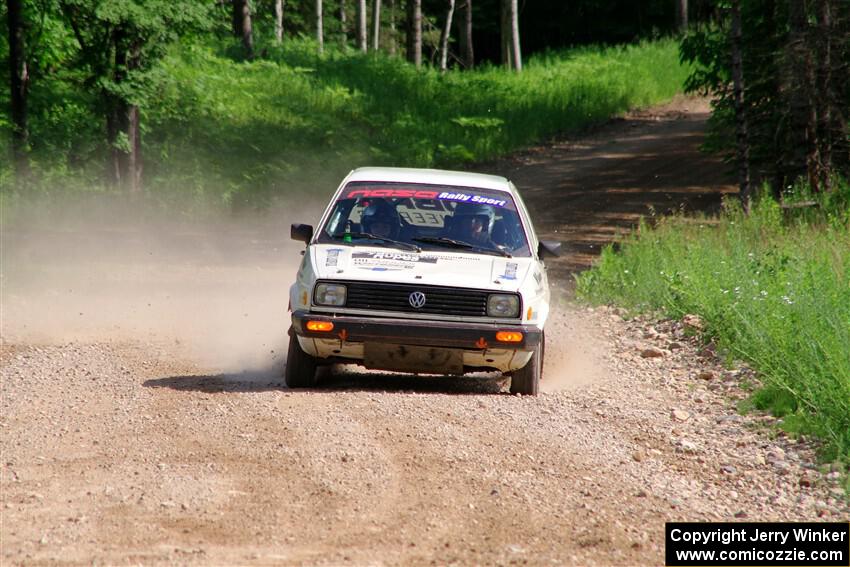Adam VanDamme / Morgan Engle VW Golf on SS4, Hollow Woodtick.