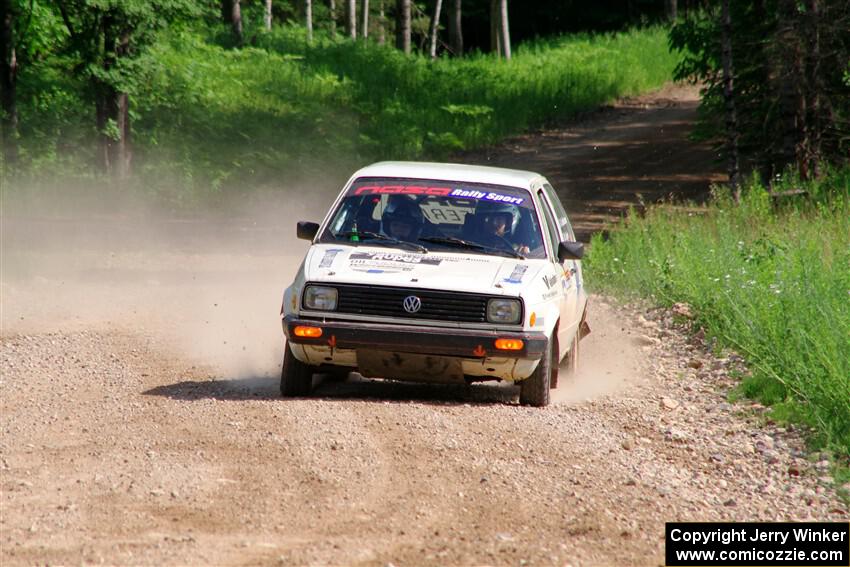Adam VanDamme / Morgan Engle VW Golf on SS4, Hollow Woodtick.