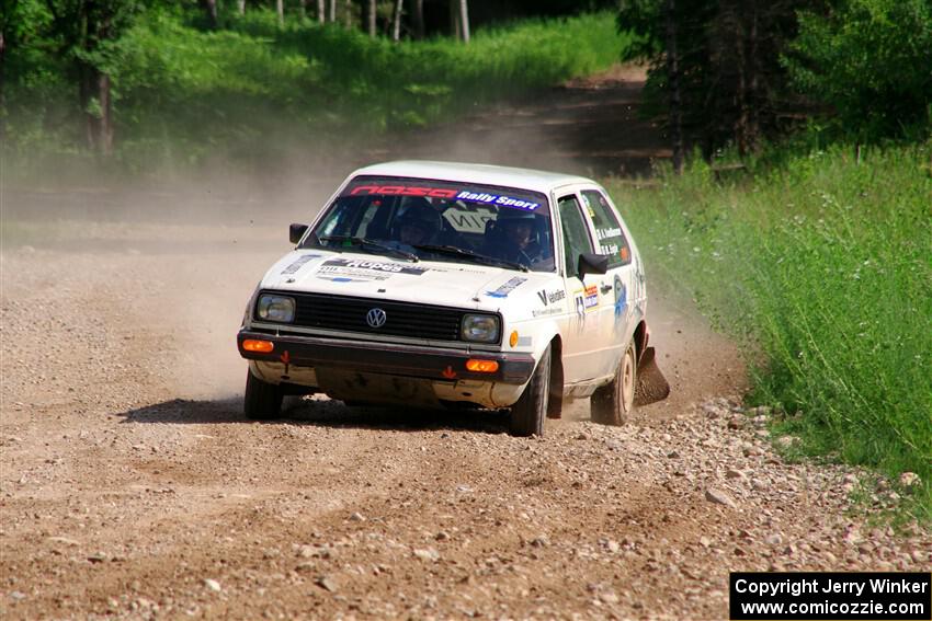 Adam VanDamme / Morgan Engle VW Golf on SS4, Hollow Woodtick.