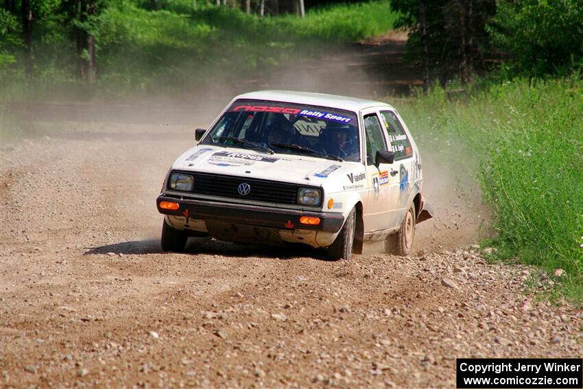 Adam VanDamme / Morgan Engle VW Golf on SS4, Hollow Woodtick.