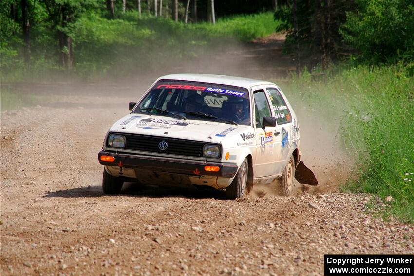 Adam VanDamme / Morgan Engle VW Golf on SS4, Hollow Woodtick.