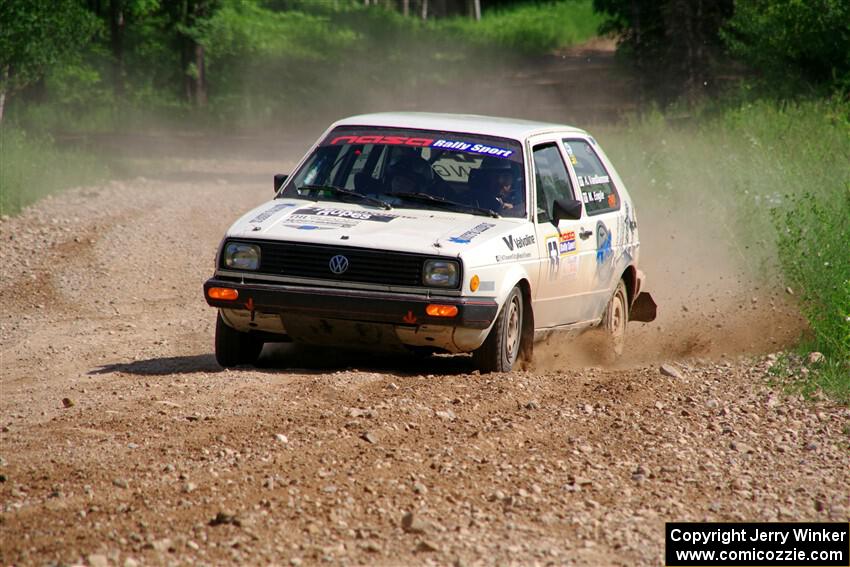 Adam VanDamme / Morgan Engle VW Golf on SS4, Hollow Woodtick.