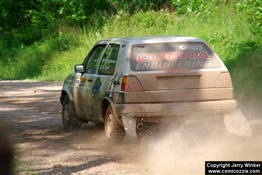 Adam VanDamme / Morgan Engle VW Golf on SS4, Hollow Woodtick.