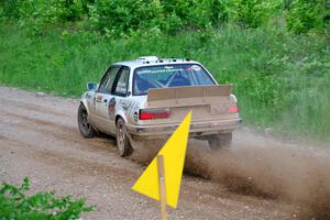 Shanti Witt / Keegan Helwig BMW 325is on SS4, Hollow Woodtick.