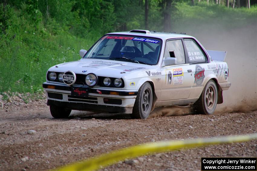 Shanti Witt / Keegan Helwig BMW 325is on SS4, Hollow Woodtick.