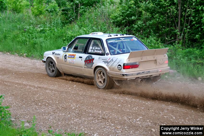 Shanti Witt / Keegan Helwig BMW 325is on SS4, Hollow Woodtick.