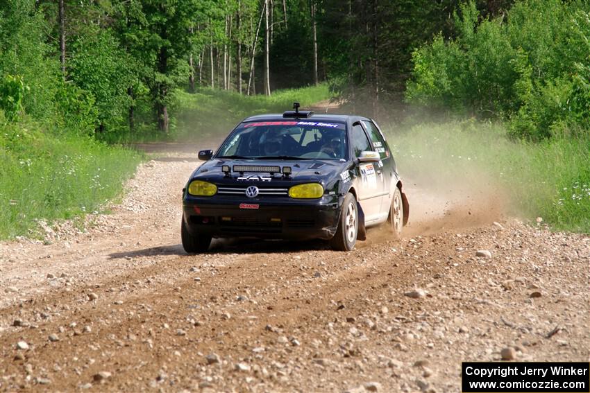 Chase Blakely / Mike Callaway VW GTI on SS4, Hollow Woodtick.