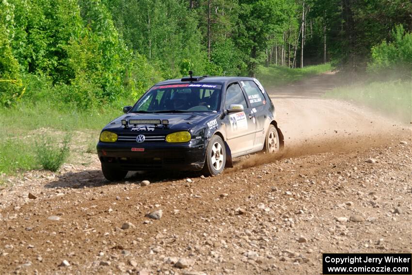 Chase Blakely / Mike Callaway VW GTI on SS4, Hollow Woodtick.