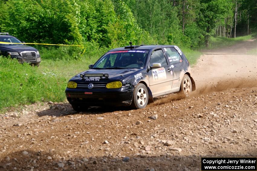 Chase Blakely / Mike Callaway VW GTI on SS4, Hollow Woodtick.