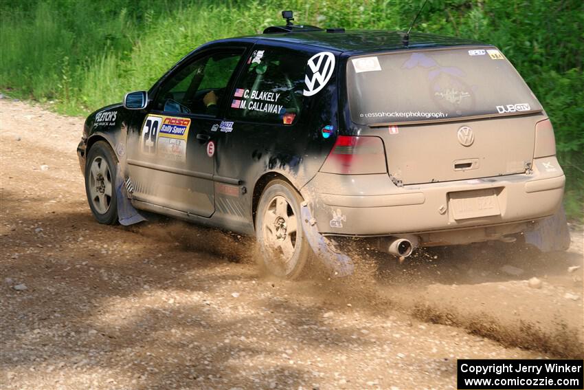 Chase Blakely / Mike Callaway VW GTI on SS4, Hollow Woodtick.
