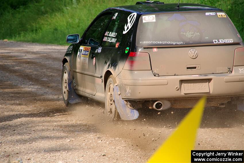 Chase Blakely / Mike Callaway VW GTI on SS4, Hollow Woodtick.