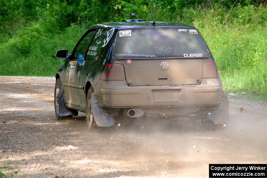 Chase Blakely / Mike Callaway VW GTI on SS4, Hollow Woodtick.