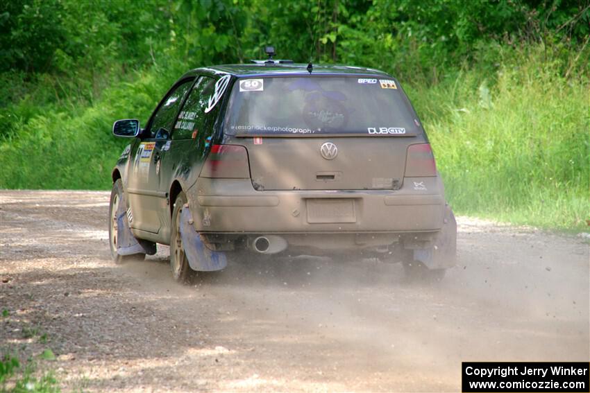 Chase Blakely / Mike Callaway VW GTI on SS4, Hollow Woodtick.