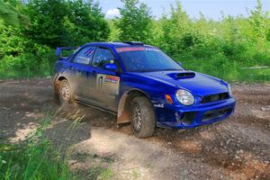 Jimmy Pelizzari / Bryce Proseus Subaru WRX on SS5, Chainsaw Junksin.