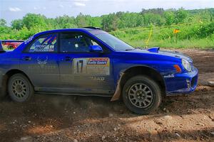 Jimmy Pelizzari / Bryce Proseus Subaru WRX on SS5, Chainsaw Junksin.