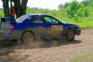 Jimmy Pelizzari / Bryce Proseus Subaru WRX on SS5, Chainsaw Junksin.