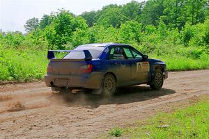 Jimmy Pelizzari / Bryce Proseus Subaru WRX on SS5, Chainsaw Junksin.