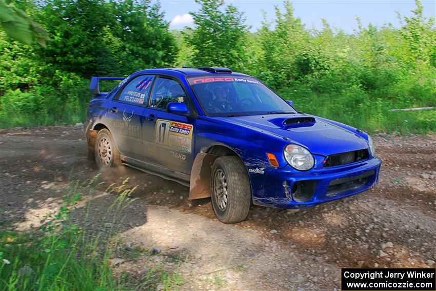 Jimmy Pelizzari / Bryce Proseus Subaru WRX on SS5, Chainsaw Junksin.