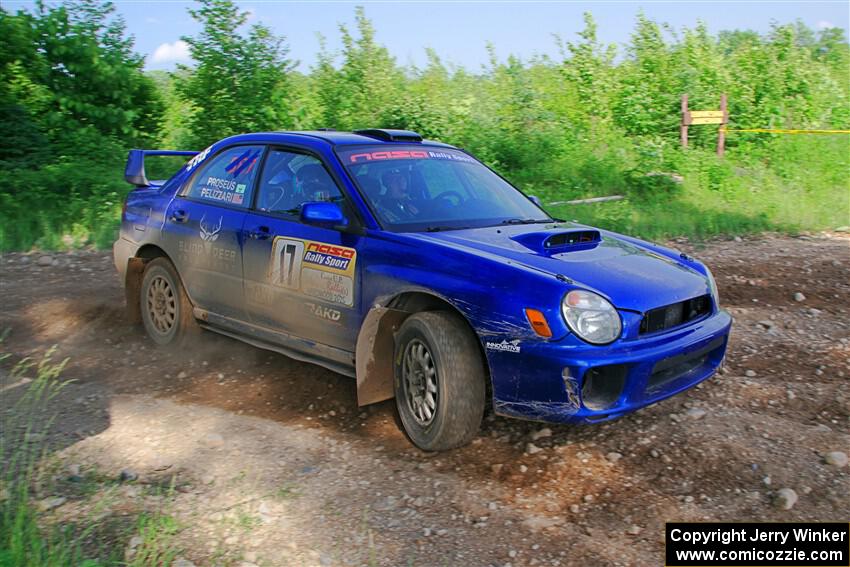 Jimmy Pelizzari / Bryce Proseus Subaru WRX on SS5, Chainsaw Junksin.