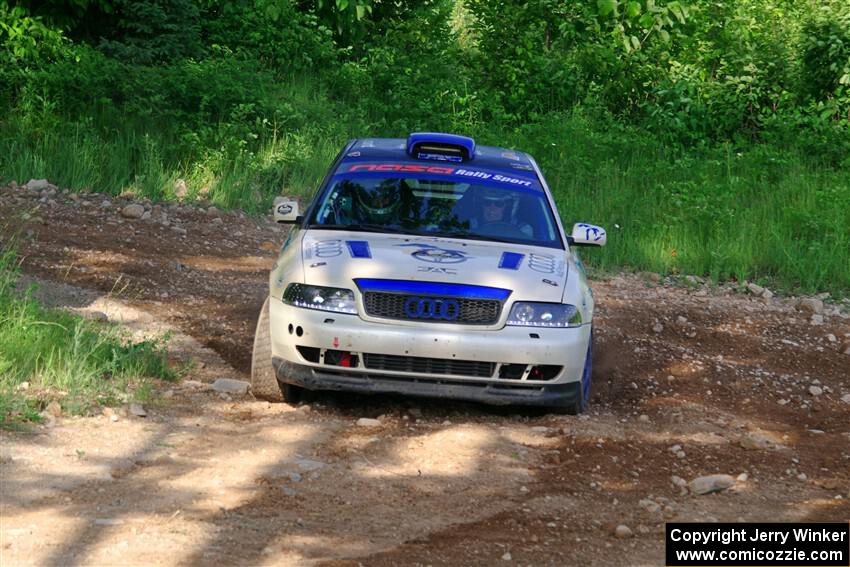 Tim Michel / Alex Ferencz Audi A4 Quattro on SS5, Chainsaw Junksin.