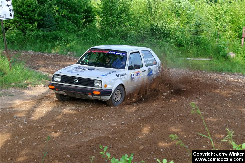 Adam VanDamme / Morgan Engle VW Golf on SS5, Chainsaw Junksin.
