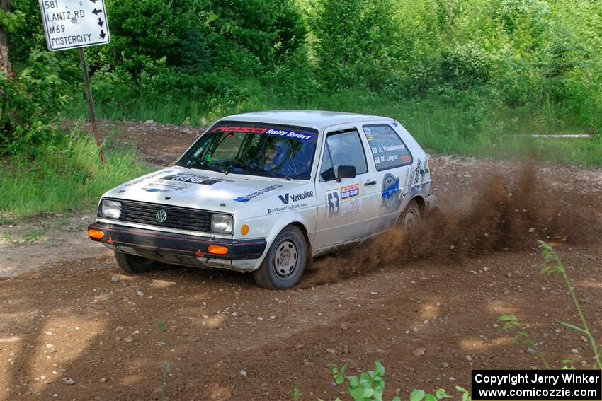 Adam VanDamme / Morgan Engle VW Golf on SS5, Chainsaw Junksin.