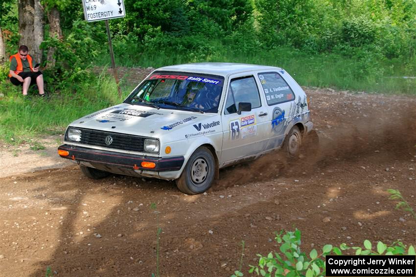 Adam VanDamme / Morgan Engle VW Golf on SS5, Chainsaw Junksin.