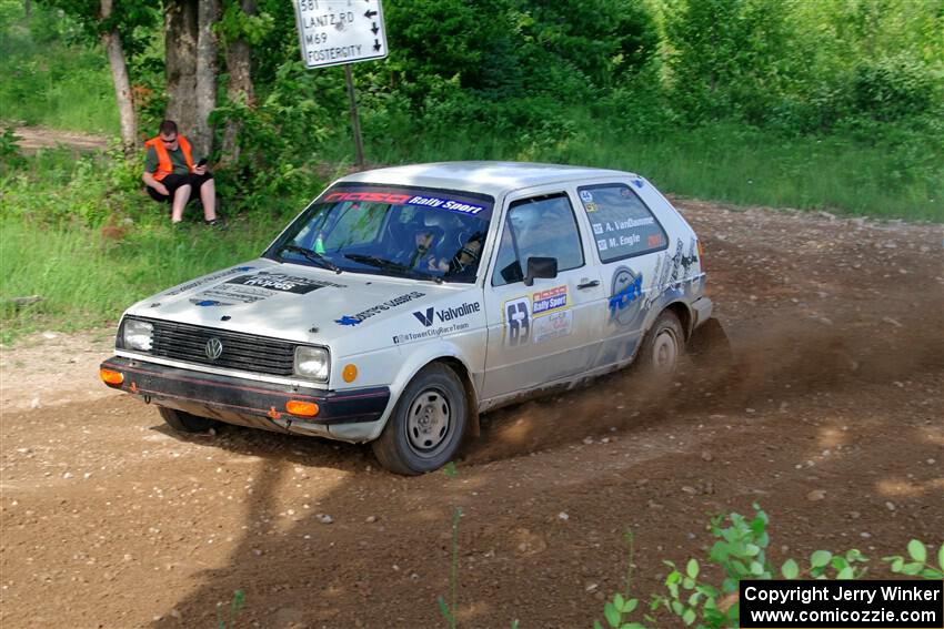 Adam VanDamme / Morgan Engle VW Golf on SS5, Chainsaw Junksin.