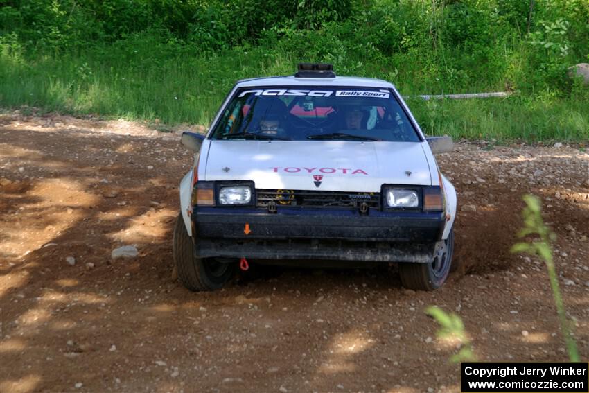 Eric Anderson / Taylor Haelterman Toyota Celica GTS on SS5, Chainsaw Junksin.