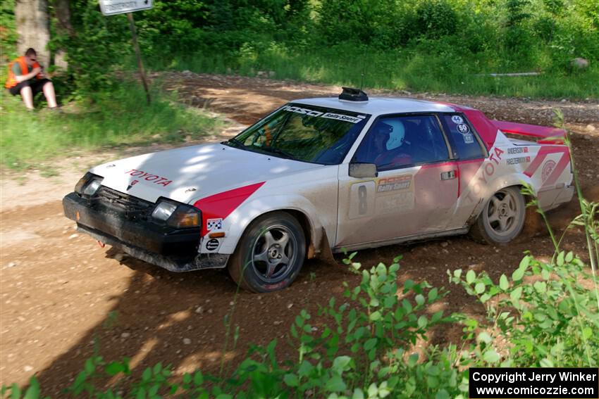 Eric Anderson / Taylor Haelterman Toyota Celica GTS on SS5, Chainsaw Junksin.