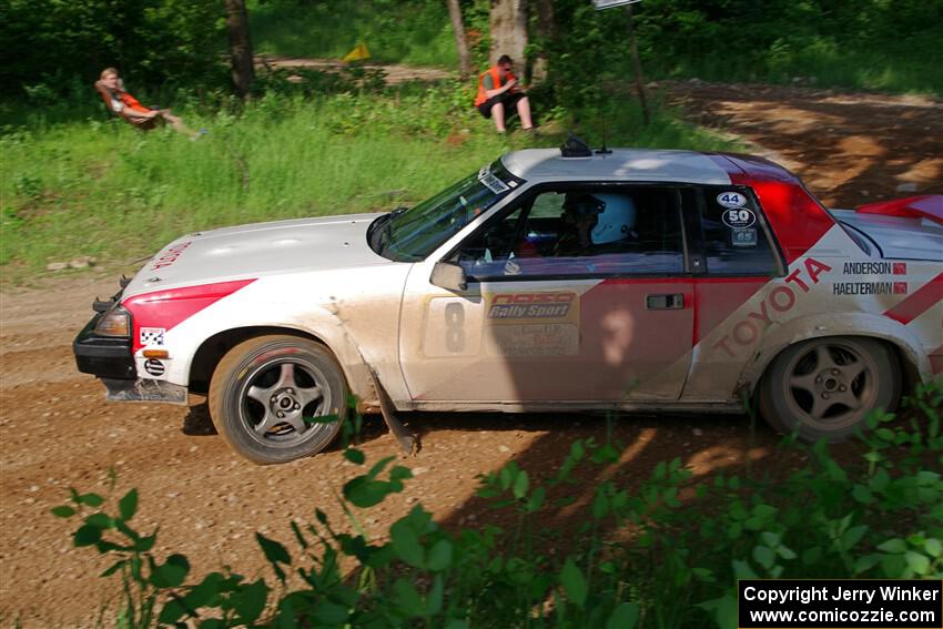 Eric Anderson / Taylor Haelterman Toyota Celica GTS on SS5, Chainsaw Junksin.