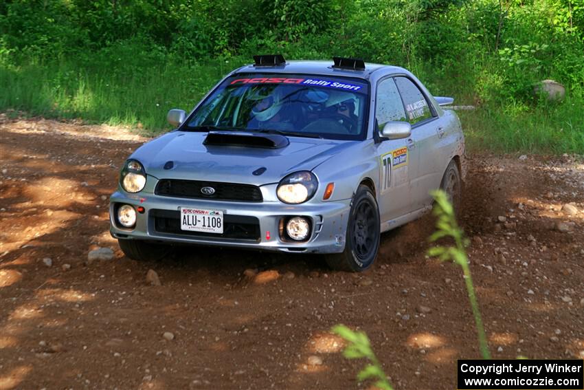 Noah Jacobson / Nathan Vance Subaru WRX on SS5, Chainsaw Junksin.